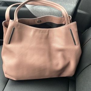 Vince Camuto Leather Ike Hobo Tote Classic Handbag Vintage Quartz